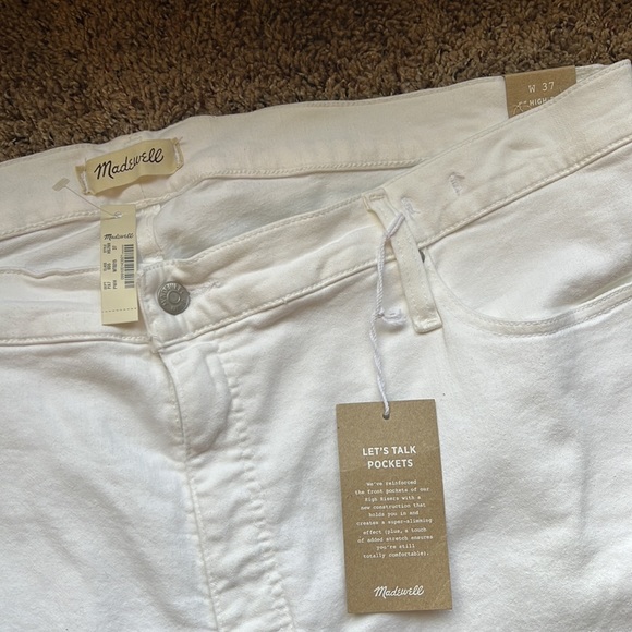 😮‍💨 Madewell 9” High Rise Skinny Jeans White - Picture 3 of 4